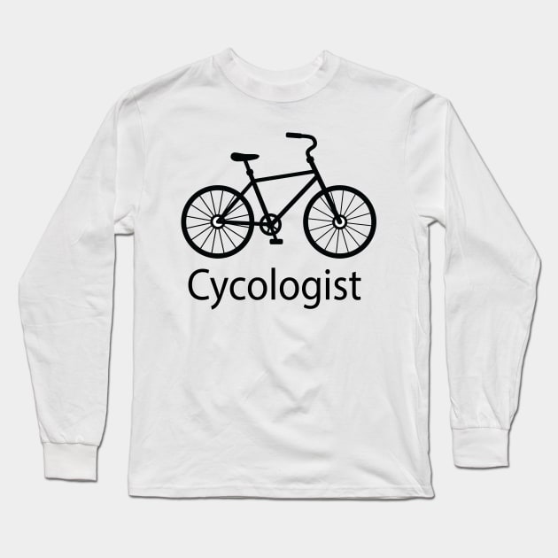 Cycologist, Biking Gift For Men, Biking Gift For Women, Funny Bike Lover Gift, Funny Cycling , Cycle Psychology Long Sleeve T-Shirt by Islanr